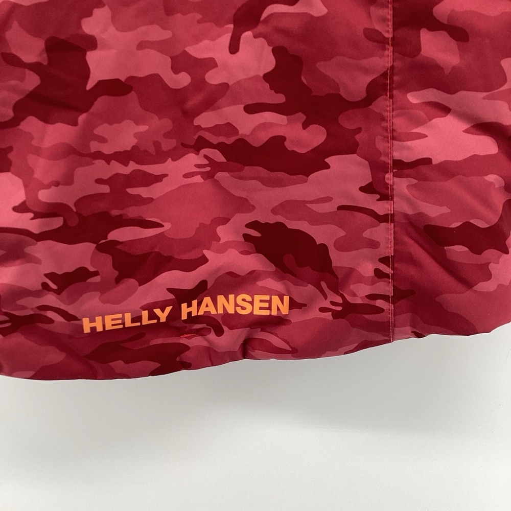 Kids Helly Hansen Jr Skyhigh Insulated Ski/snowboard Jacket Red Camo 8/128 - Picture 7 of 13